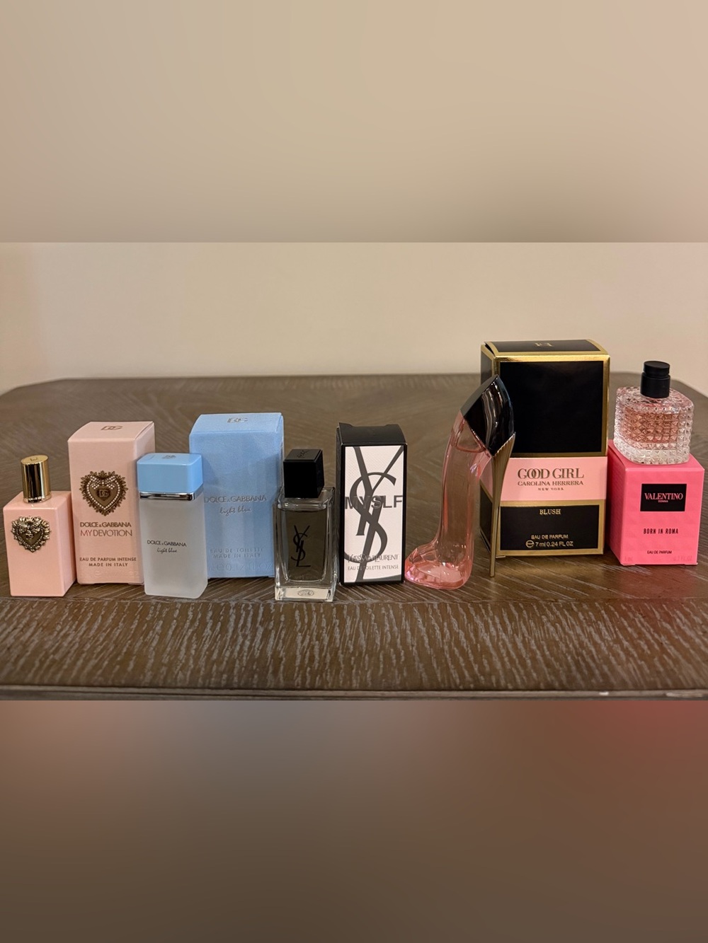 New 5 piece Valentino, Dolce & Gabbana, Yves saint Laurent, Carolina Good girl